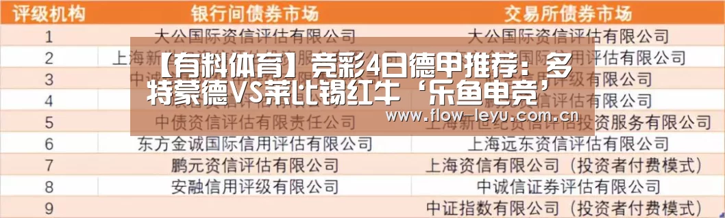 【有料体育】竞彩4日德甲推荐:多特蒙德VS莱比锡红牛‘乐鱼电竞’(图1) 乐鱼电竞官网入口